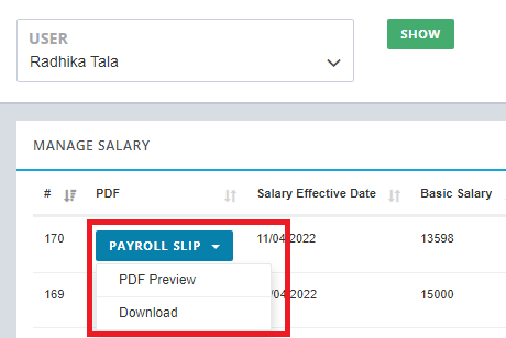 Salary Slip